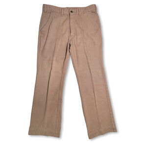 Vintage Levi's SIZE 32 x 27 Chino Pants Pink Rose Flat Front Leg Crease Hemmed